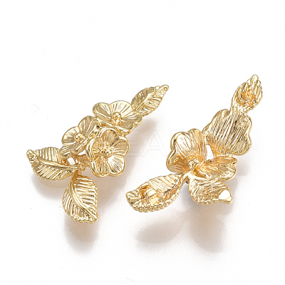 Brass Slide Charms X-KK-T038-80G-1