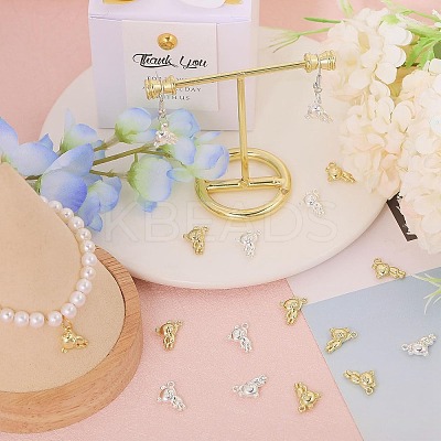 40Pcs 2 Colors Rack Plating Alloy Charms PALLOY-CA0002-39-1