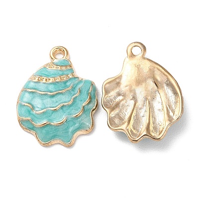 Rack Plating Alloy Enamel Pendant X-ENAM-Q449-12G-01-1