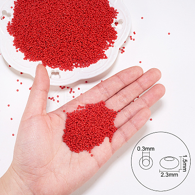 FGB Opaque Glass Seed Beads SEED-OL0001-14-02-1