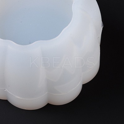 Halloween Theme DIY Pumpkin Jack-O'-Lantern Storage Box & Lid Silicone Molds Set DIY-G058-A01-1