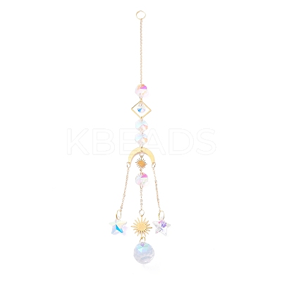 Hanging Crystal Aurora Wind Chimes LS-HJEW-Z003-18-1