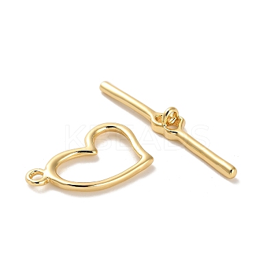 Brass Toggle Clasps KK-H496-09G-1