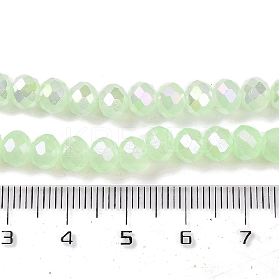Baking Electroplate Glass Beads Strands LS-DGLA-A039-J6MM-B17-1