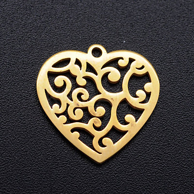 201 Stainless Steel Pendants STAS-T046-JN254-2-1