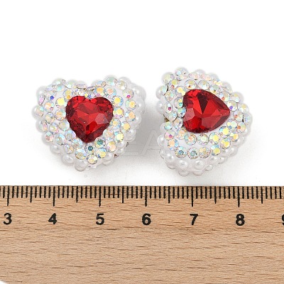 Polymer Clay Glass Rhinestone Beads CLAY-NH0001-13B-1
