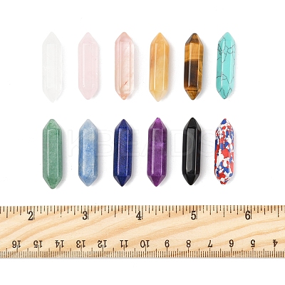 5Pcs Natural Obsidian Healing Stones G-FS0005-83I-1