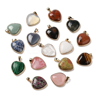 Natural & Synthetic Mixed Stone Pendants G-K335-04G-1