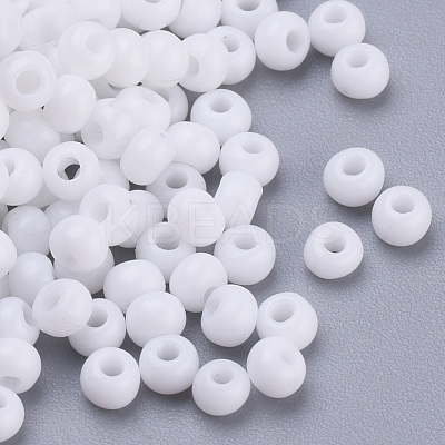 Baking Paint 8/0 Glass Seed Beads SEED-Q025-3mm-L33-1