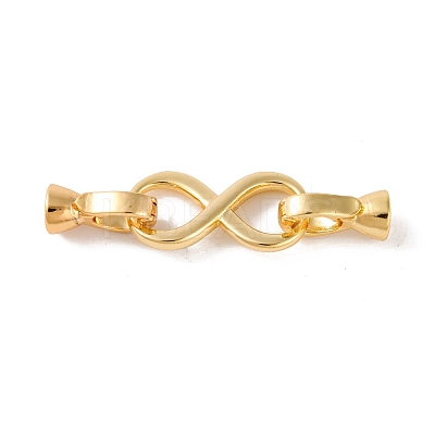 Brass Fold Over Clasps KK-U016-20G-1