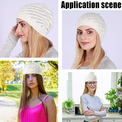 Acrylic Fiber Hand Woven Hat AJEW-WH20067-095A-1