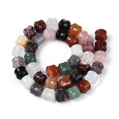 Natural & Synthetic Mixed Stone Beads Strands G-N353-06A-12-1