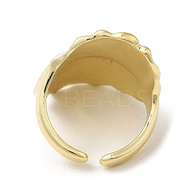 Brass Open Cuff Rings RJEW-Q778-08G-1