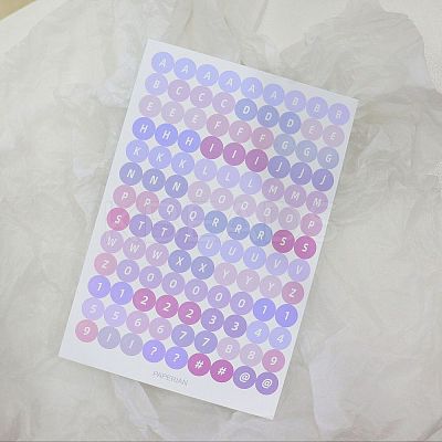 Paper Self-Adhesive Letter Decorative Stickers WG31279-01-1