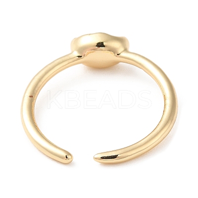Zinc Alloy and 14K Gold Open Cuff Ring LS-RJEW-Q169-01G-02-1