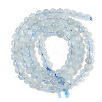 Grade A Natural Aquamarine Round Bead Strands LS-G-L417-13-A01-1