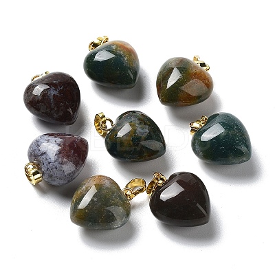 Natural Moss Agate Pendants G-I311-A08-G-1
