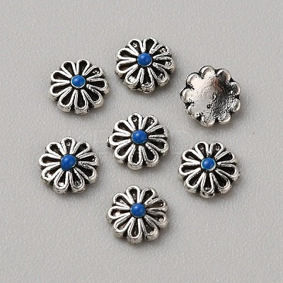 Tibetan Style Alloy Cabochons MRMJ-WH0075-97B-1