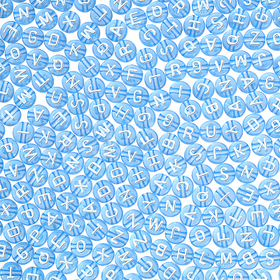 1000Pcs Transparent Acrylic Beads TACR-ME0001-08A-1