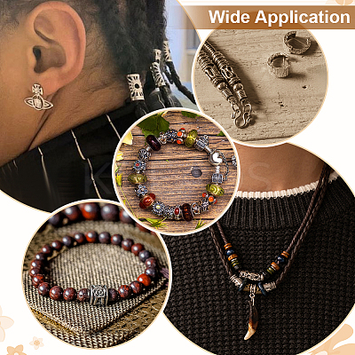 120Pcs 12 Styles Tibetan Style Alloy Beads FIND-PH0025-18-1