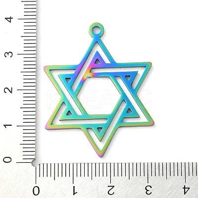 304 Stainless Steel Pendants STAS-R116-01RC-1
