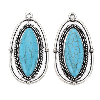 Tibetan Style Alloy Big Pendants PALLOY-S120-305AS-RS-1
