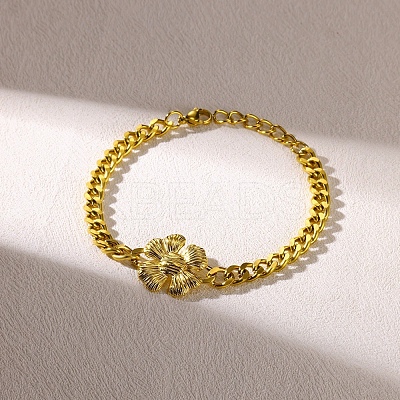 304 Stainless Steel Link Bracelets BJEW-Z098-01G-1