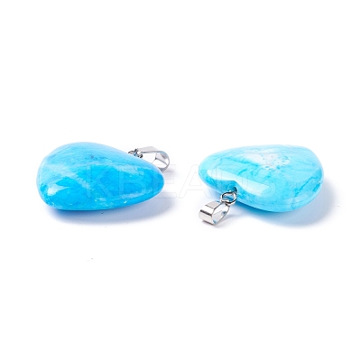 Natural Turquoise Pendants G-G956-B48-FF-1