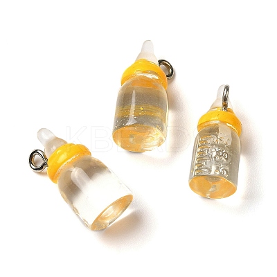 Transparent Resin Pendants LS-RESI-R440-03B-1