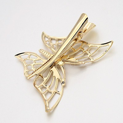 Iron Filigree Butterfly Alligator Hair Clip Findings PHAR-P001-03-1