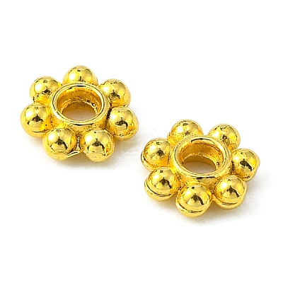 Tibetan Style Daisy Spacer Beads TIBEB-S039-048G-RS-1