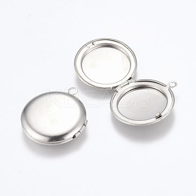 Tarnish Resistant 316 Stainless Steel Locket Pendants A-STAS-G146-16P-1