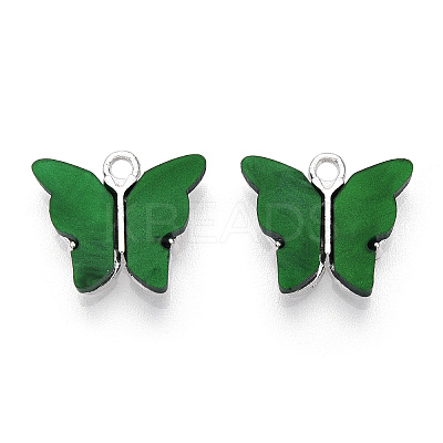 Alloy Acrylic Pendants LS-ENAM-R136-01I-S-1