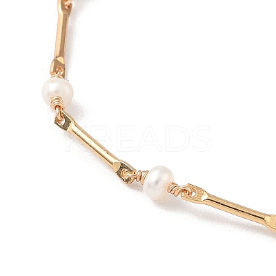 Natural Cultured Freshwater Pearl Beaded Bracelets BJEW-JB09865-1