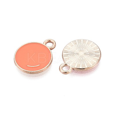 Alloy & Enamel Pendants ENAM-T021-69G-1