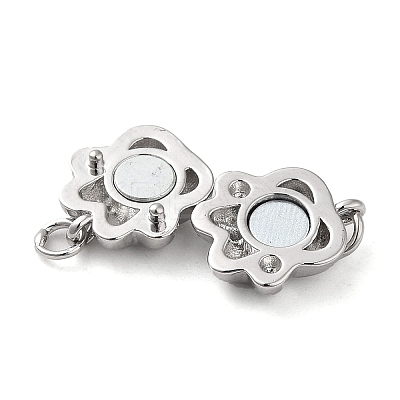 Brass Magnetic Clasps with Jump Ring KK-H455-54P-1