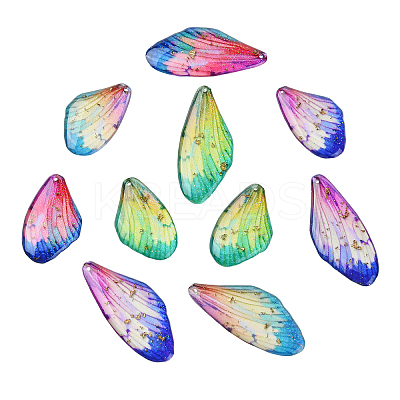 4 Sets Epoxy Resin Pendants RESI-CJ0005-18-1