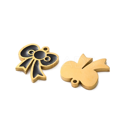 Ion Plating(IP) 304 Stainless Steel Enamel Charms STAS-M102-48G-1