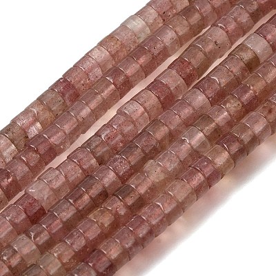 Natural Strawberry Quartz Beads Strands GG-CBA8682-B02-1