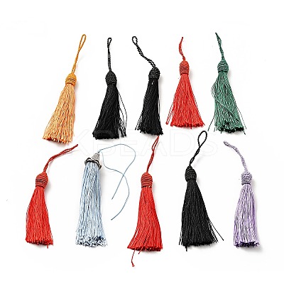 Nylon Tassel Pendant Decoration HJEW-P013-01M-1