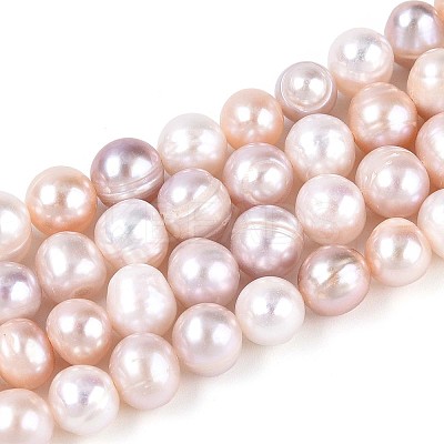 Natural Cultured Freshwater Pearl Beads Strands PEAR-T006-11-1