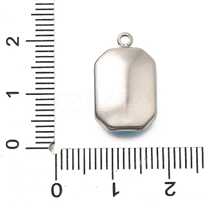 304 Stainless Steel Pendants STAS-Q346-07P-09-1