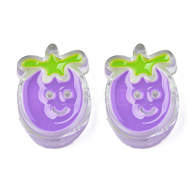 Transparent Acrylic Enamel Beads TACR-N012-004B-1