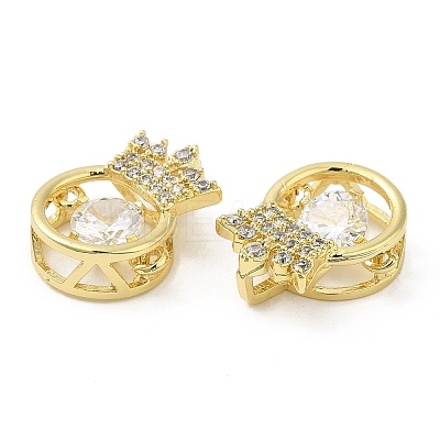 Brass with Cubic Zirconia Pendants KK-G471-03G-1
