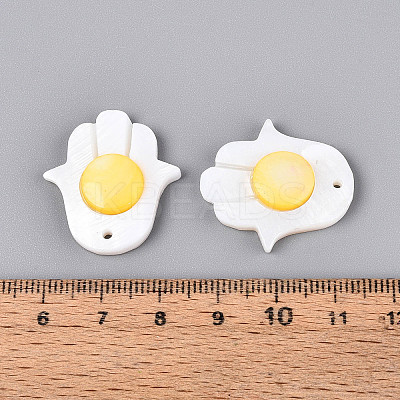 Natural Freshwater Shell Pendants BSHE-T014-28-1