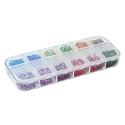 24G 12 Colors Aluminum Open Jump Rings for Chainmaille Weaves FIND-FS0001-81-1