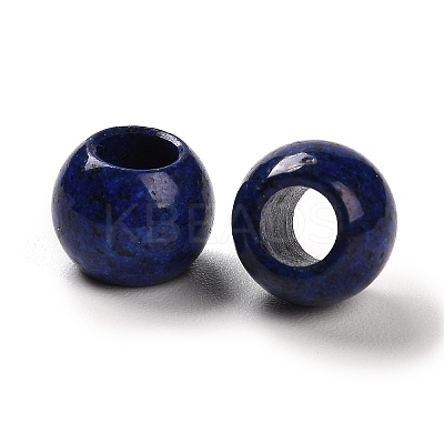 Synthetic Gemstone Imitation Lapis Lazuli European Beads G-R488-01L-1