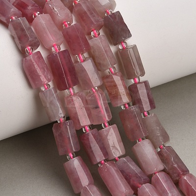 Natural Madagascar Rose Quartz Beads Strands GG-CBA7621-A04-01-1