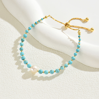 Chic Synthetic Turquoise Adjustable Slider Bracelets for Women's Fashion Accessories ZZ6600-1