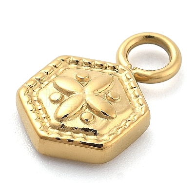 Ion Plating(IP) 304 Stainless Steel Charms STAS-P379-03E-G-1